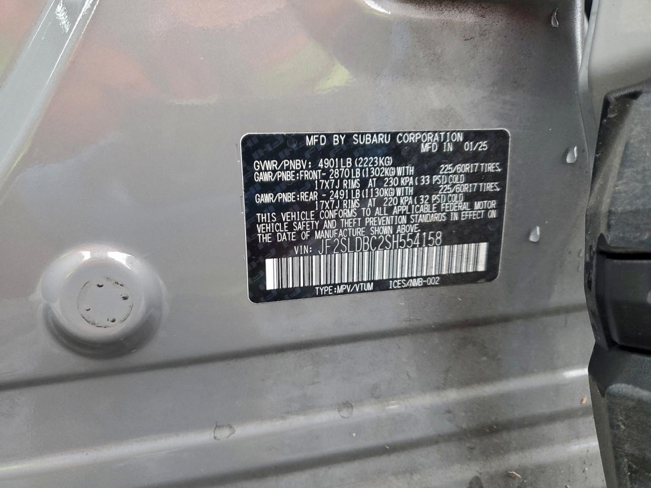 2025 SUBARU FORESTER PREMIUM photo 12