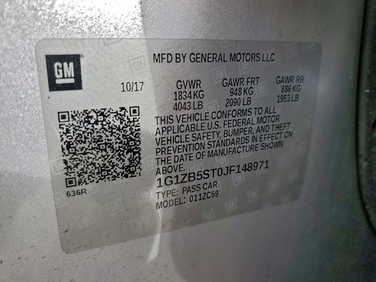 2018 CHEVROLET MALIBU LS photo 12