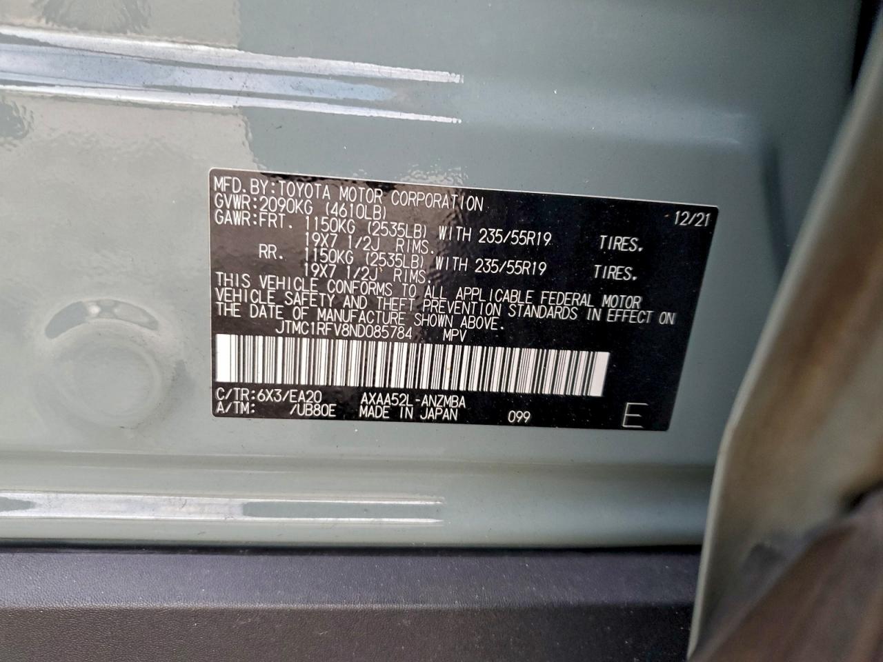 2022 TOYOTA RAV4 XLE PREMIUM photo 12