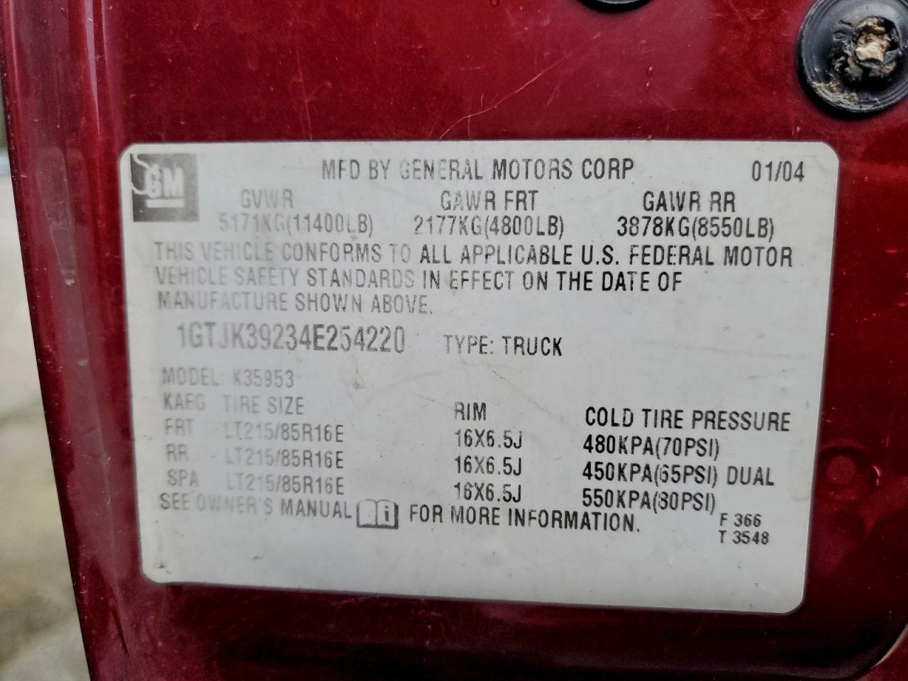 2004 GMC NEW SIERRA K3500 photo 12