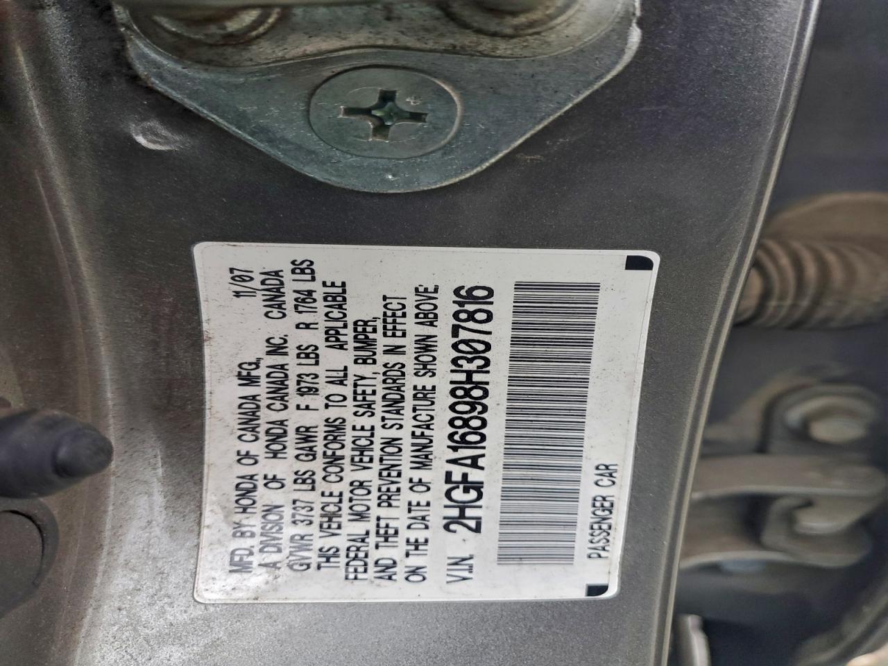 2008 HONDA CIVIC EX photo 12