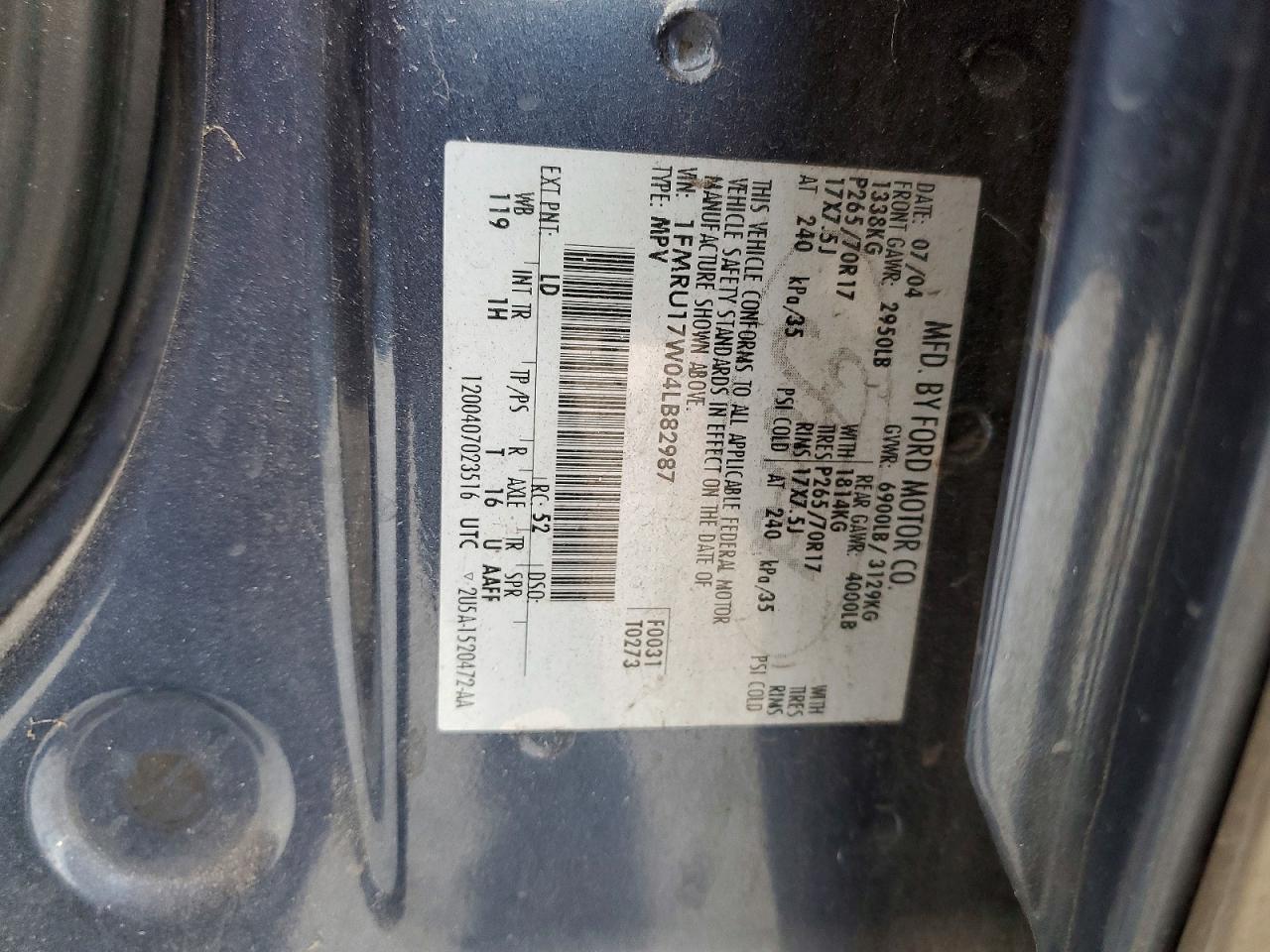 2004 FORD EXPEDITION EDDIE BAUER photo 25