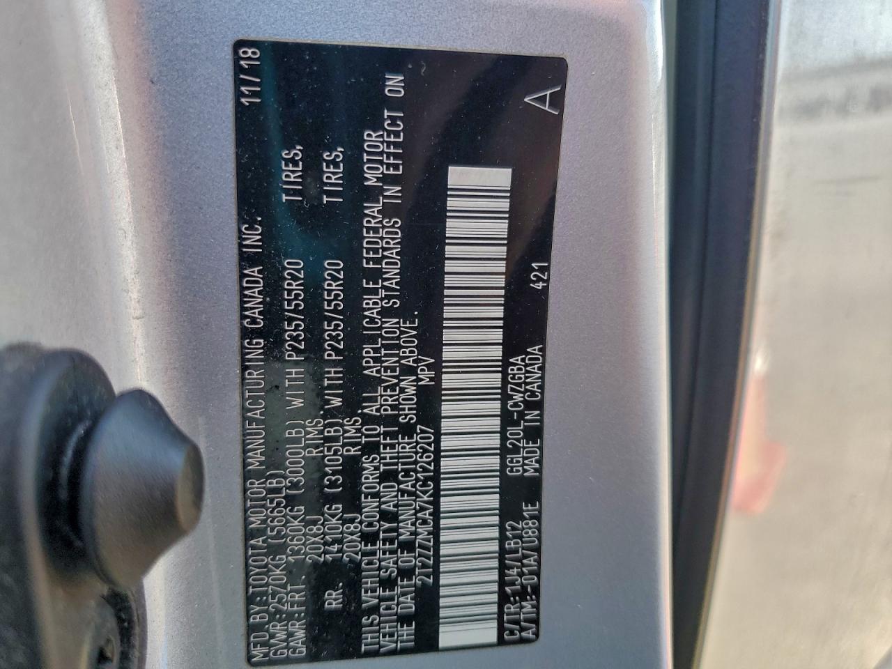 2019 LEXUS RX 350 BASE photo 14