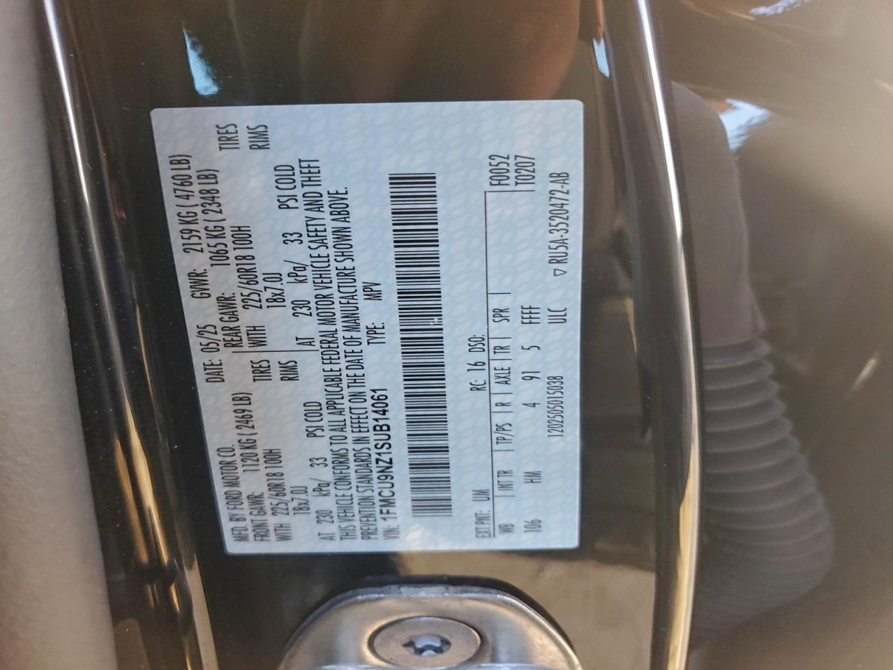 2025 FORD ESCAPE ST LINE SELECT photo 13