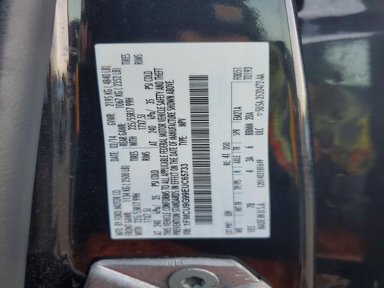2014 FORD ESCAPE SE photo 25