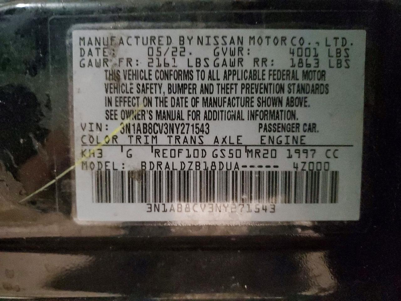 2022 NISSAN SENTRA SV photo 13