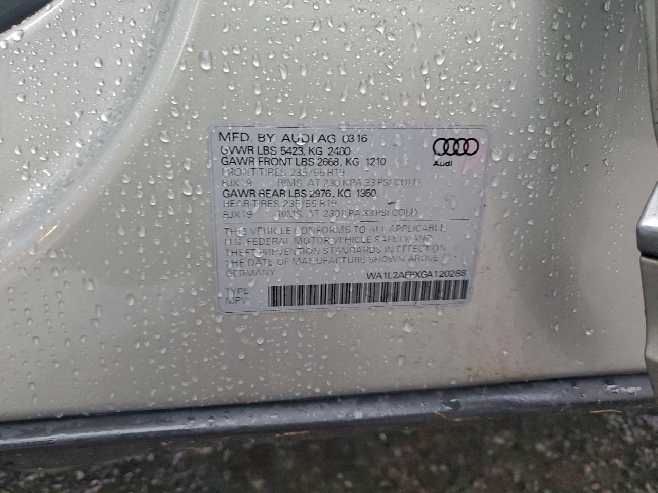 2016 AUDI Q5 PREMIUM PLUS photo 13