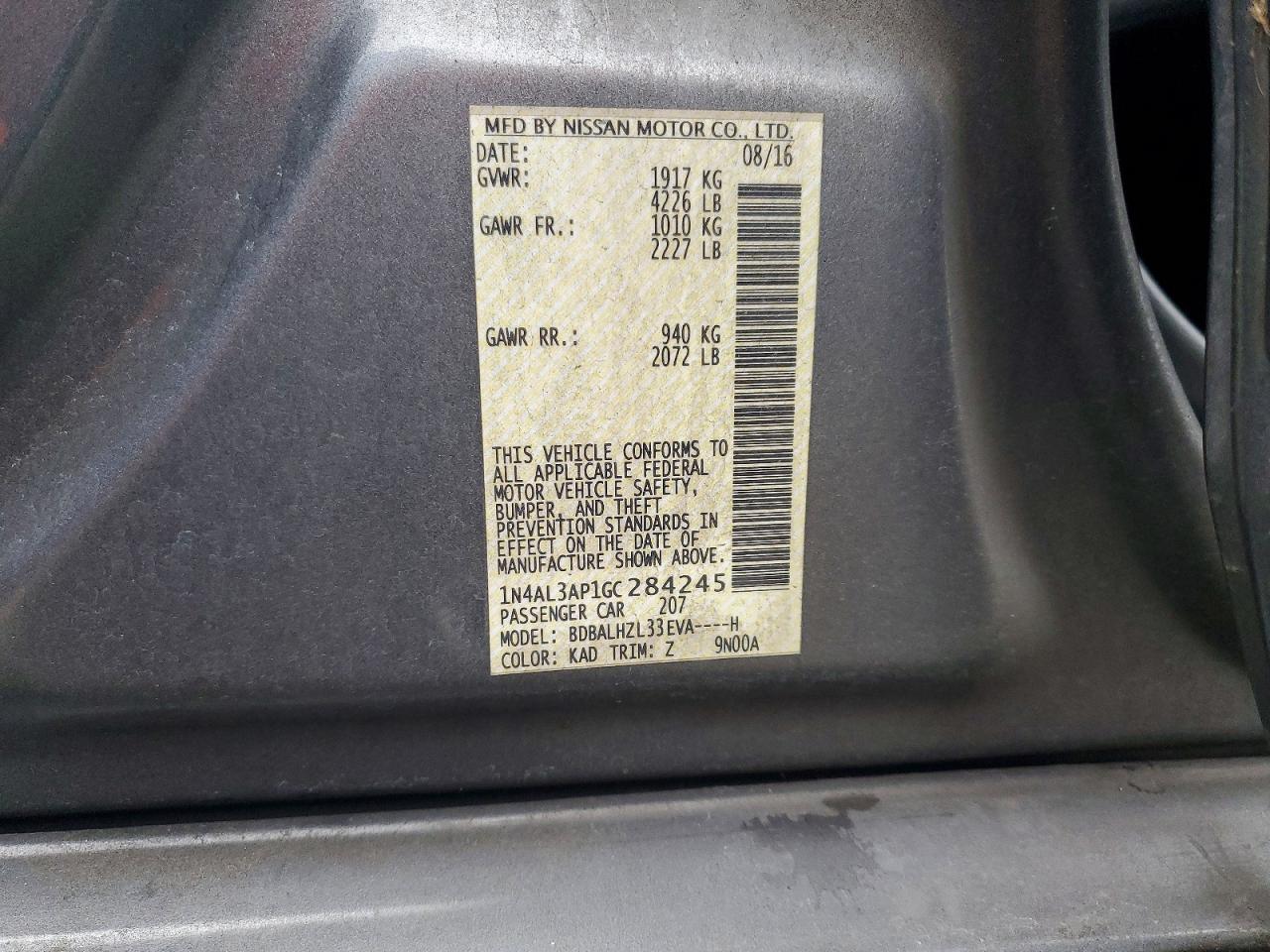 2016 NISSAN ALTIMA 2.5 photo 12