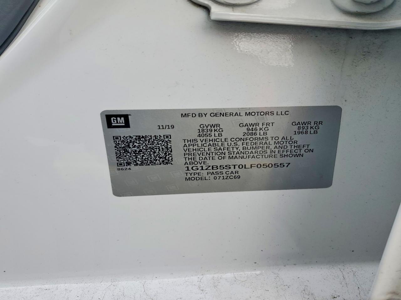 2020 CHEVROLET MALIBU LS photo 12