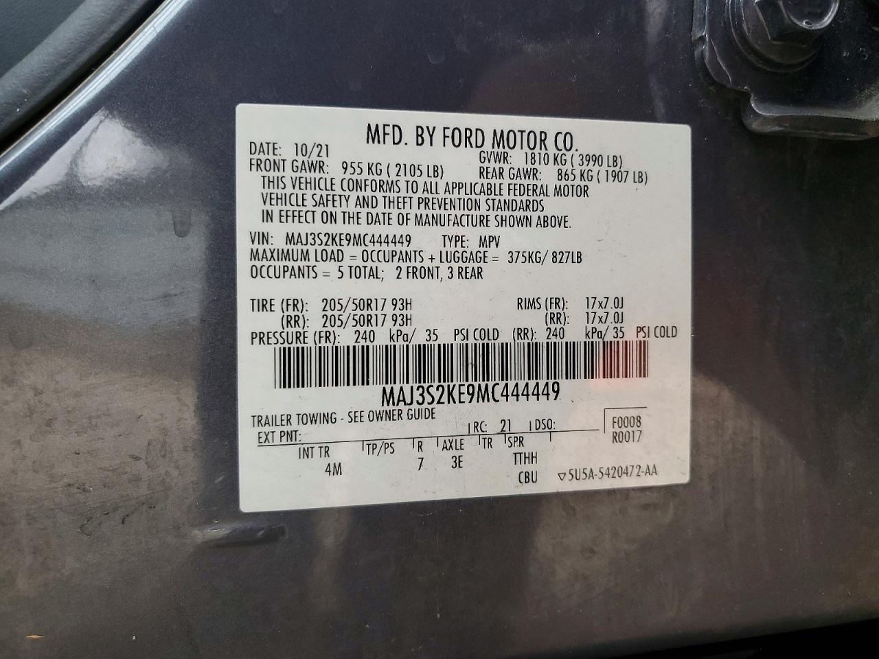 2021 FORD ECOSPORT TITANIUM photo 12