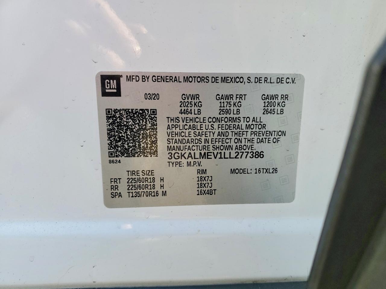 2020 GMC TERRAIN SLE photo 14