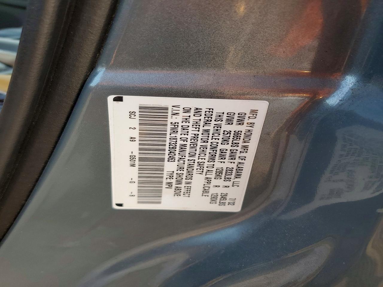 2002 HONDA ODYSSEY EXL photo 13