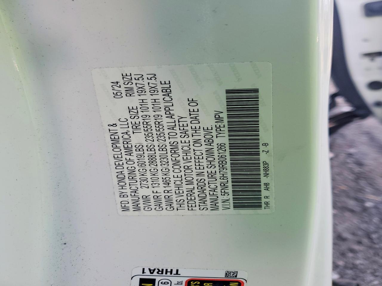 2024 HONDA ODYSSEY SPORT photo 13