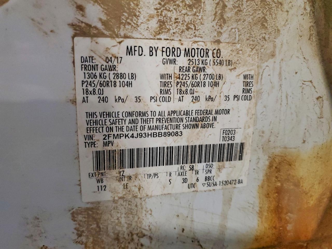 2017 FORD EDGE photo 25