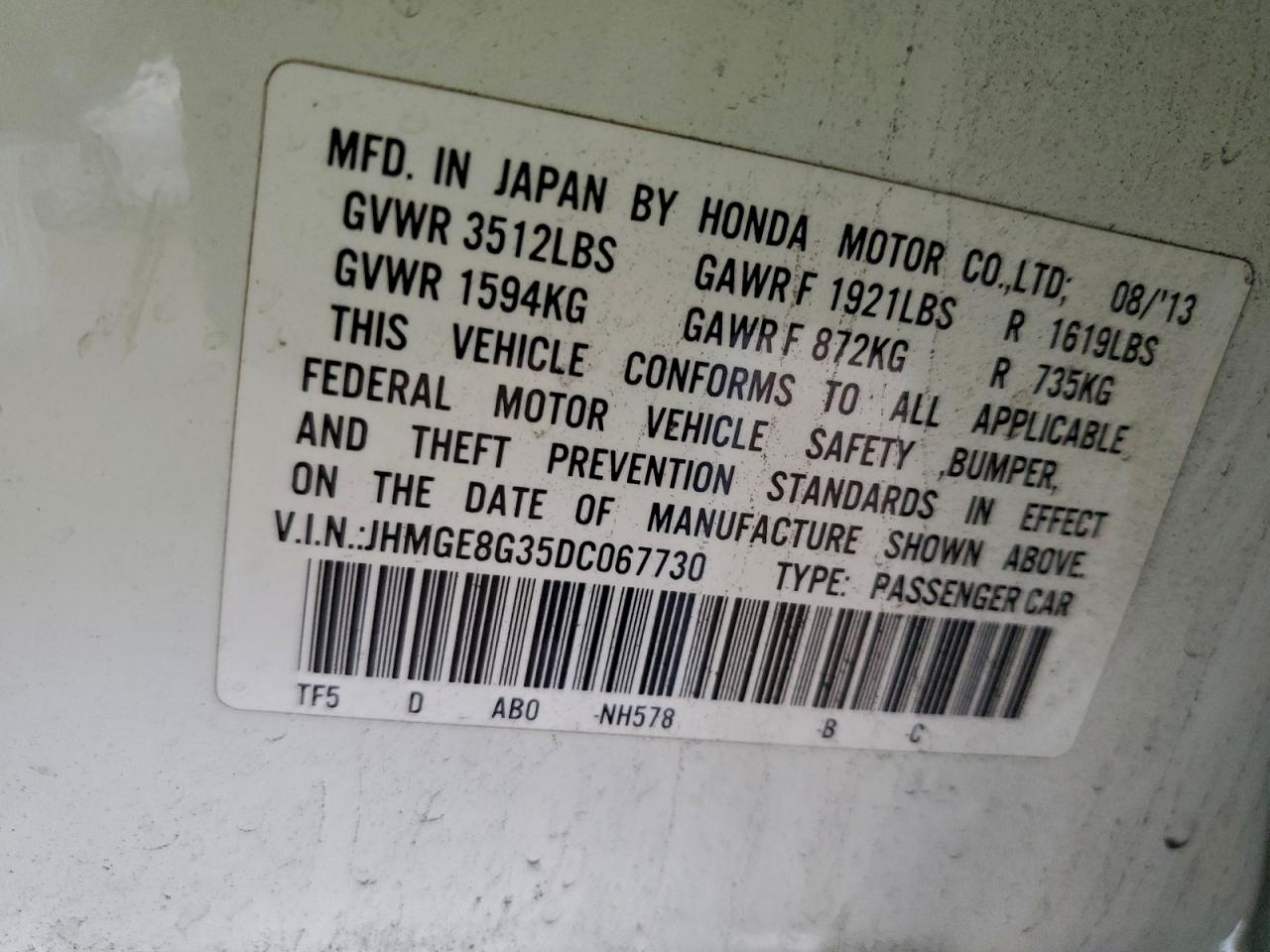 2013 HONDA FIT photo 25