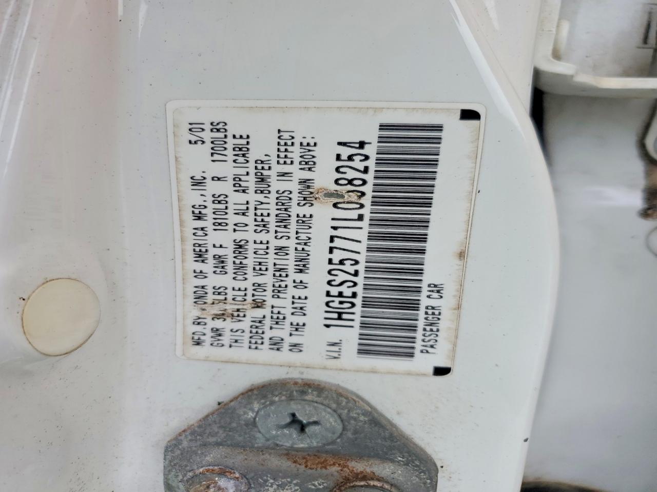 2001 HONDA CIVIC EX photo 12