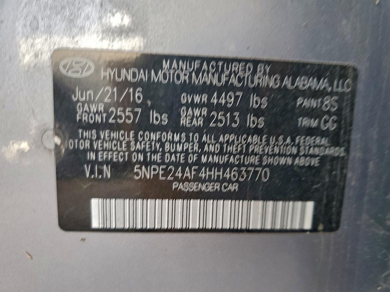 2017 HYUNDAI SONATA SE photo 12