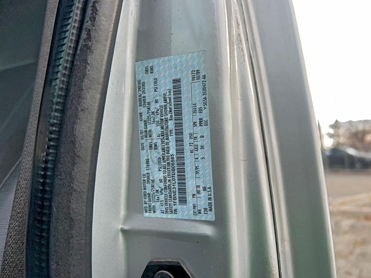 2007 FORD ECONOLINE E350 SUPER DUTY WAGON photo 10