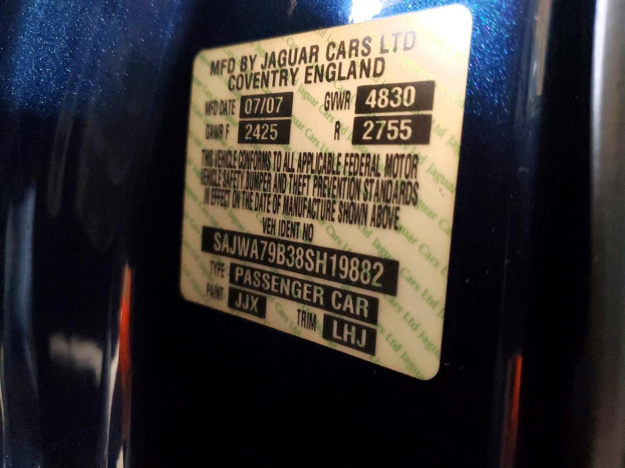 2008 JAGUAR XJ8 L photo 12