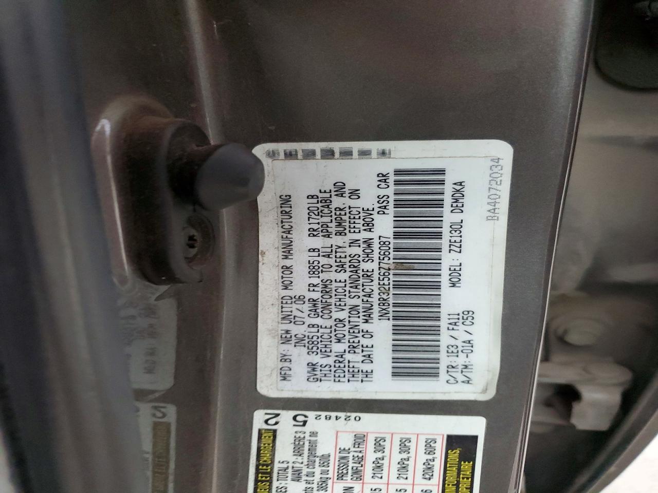 2006 TOYOTA COROLLA CE photo 13