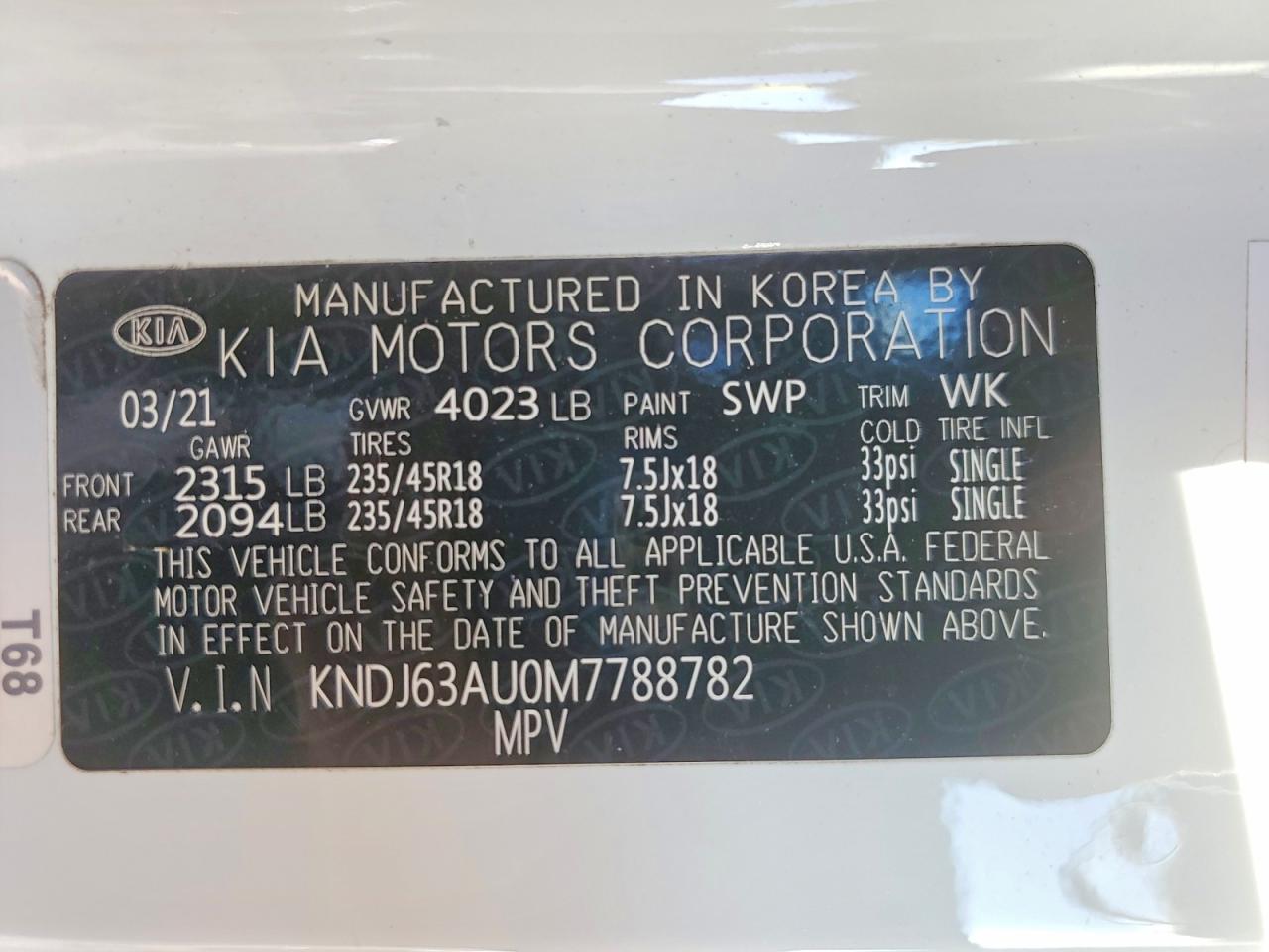 2021 KIA SOUL GT LINE photo 13