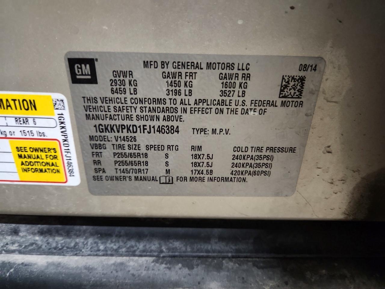 2015 GMC ACADIA SLE photo 37