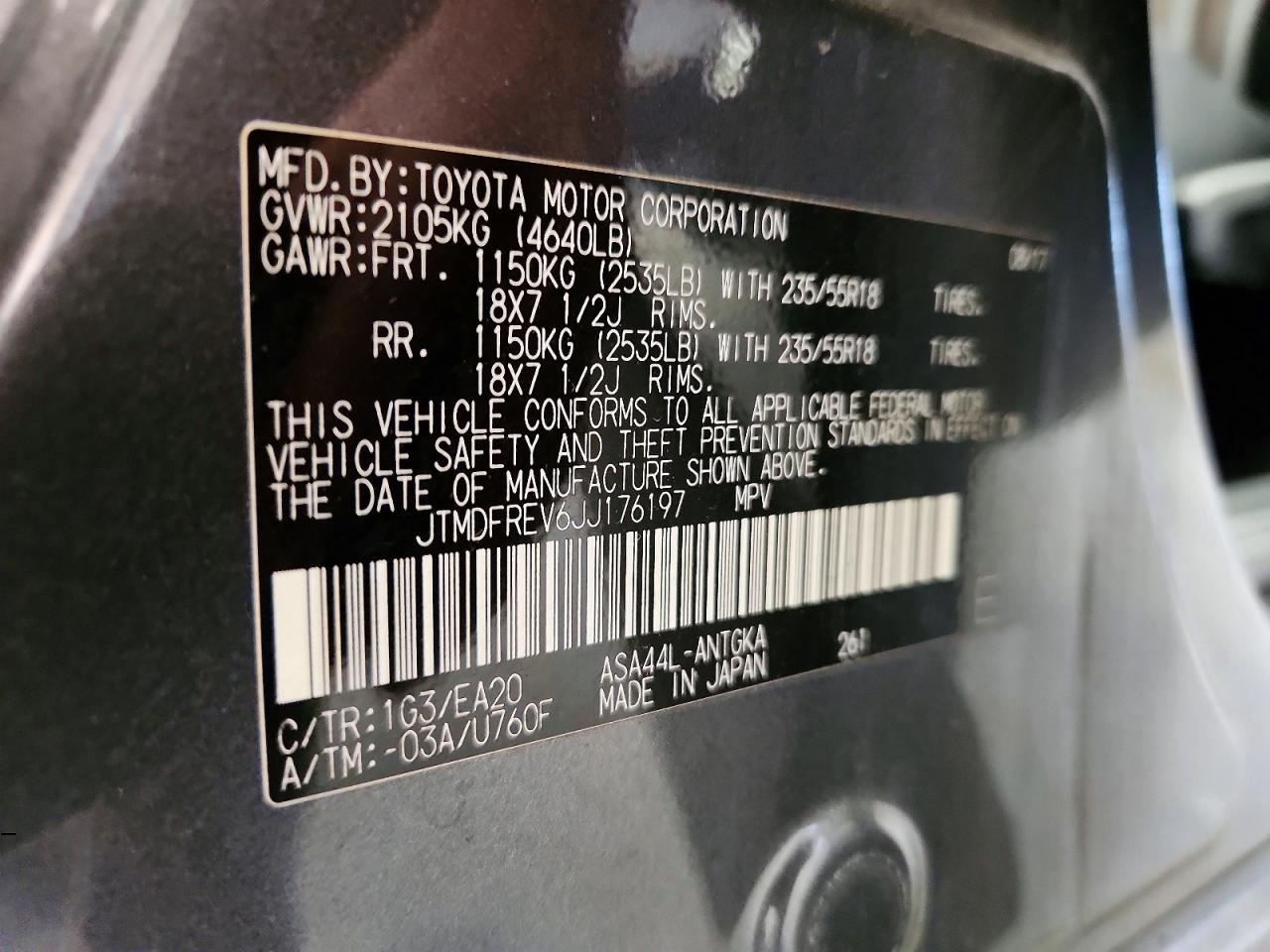 2018 TOYOTA RAV4 LIMITED photo 13