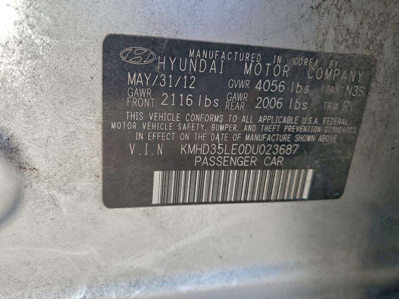 2013 HYUNDAI ELANTRA GT photo 13