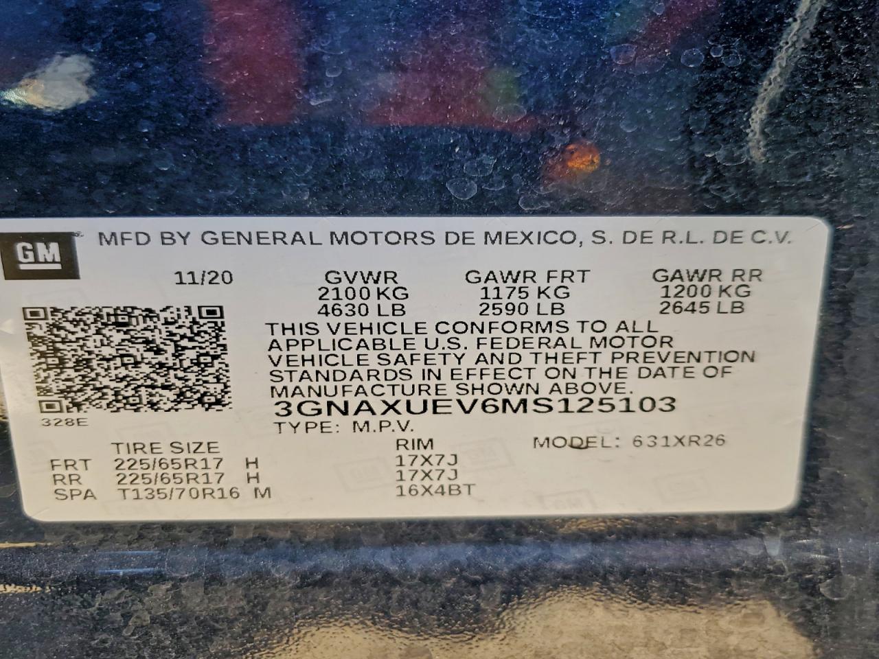 2021 CHEVROLET EQUINOX LT photo 12