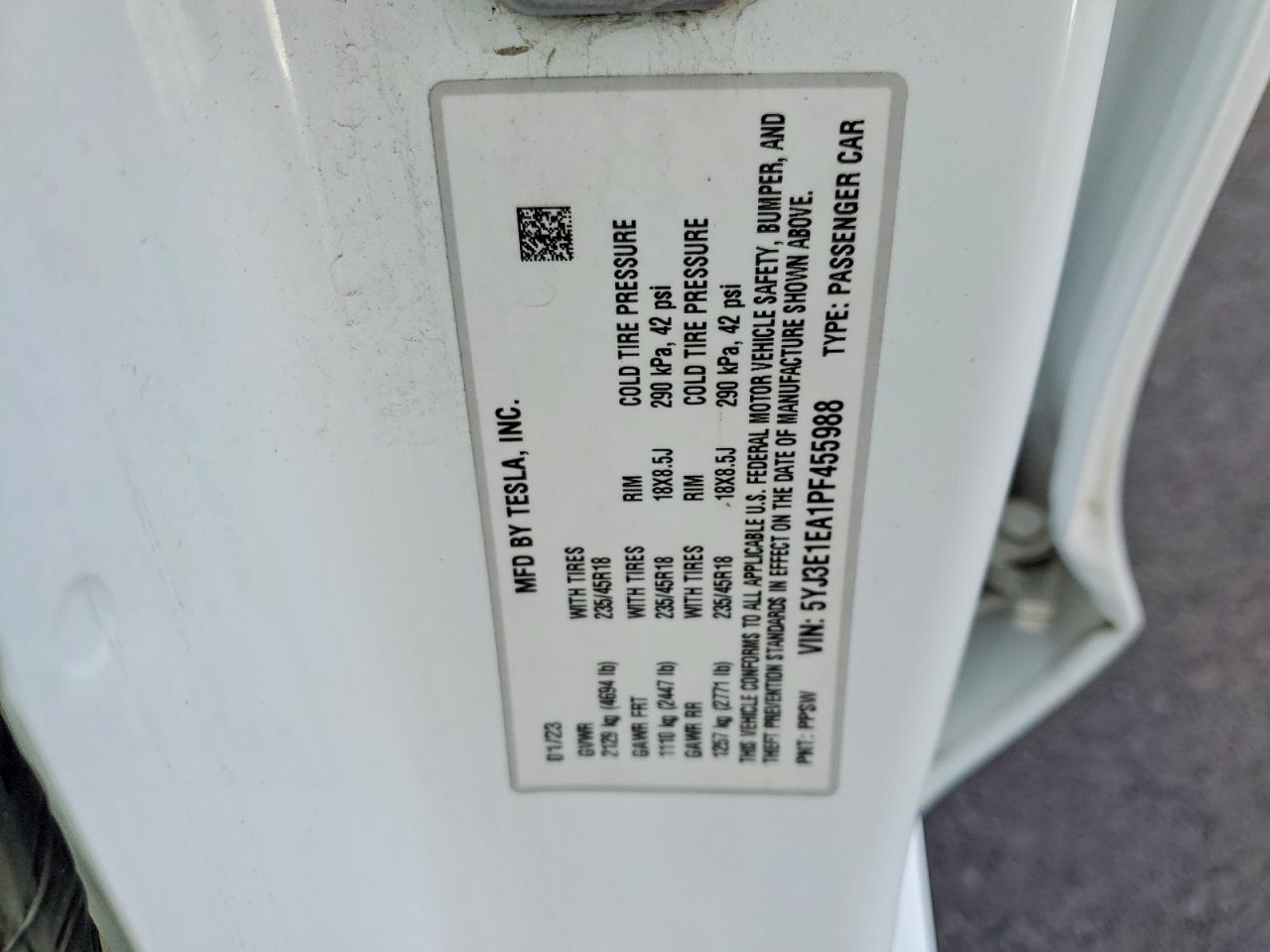 2023 TESLA MODEL 3 photo 13