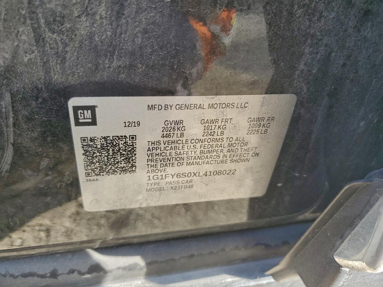 2020 CHEVROLET BOLT EV LT photo 13