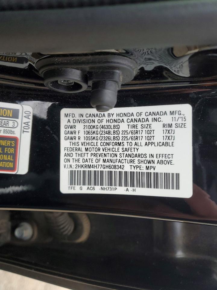 2016 HONDA CR-V EXL photo 13