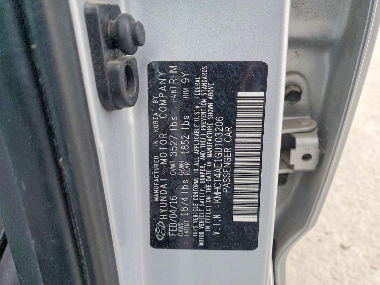 2016 HYUNDAI ACCENT SE photo 12