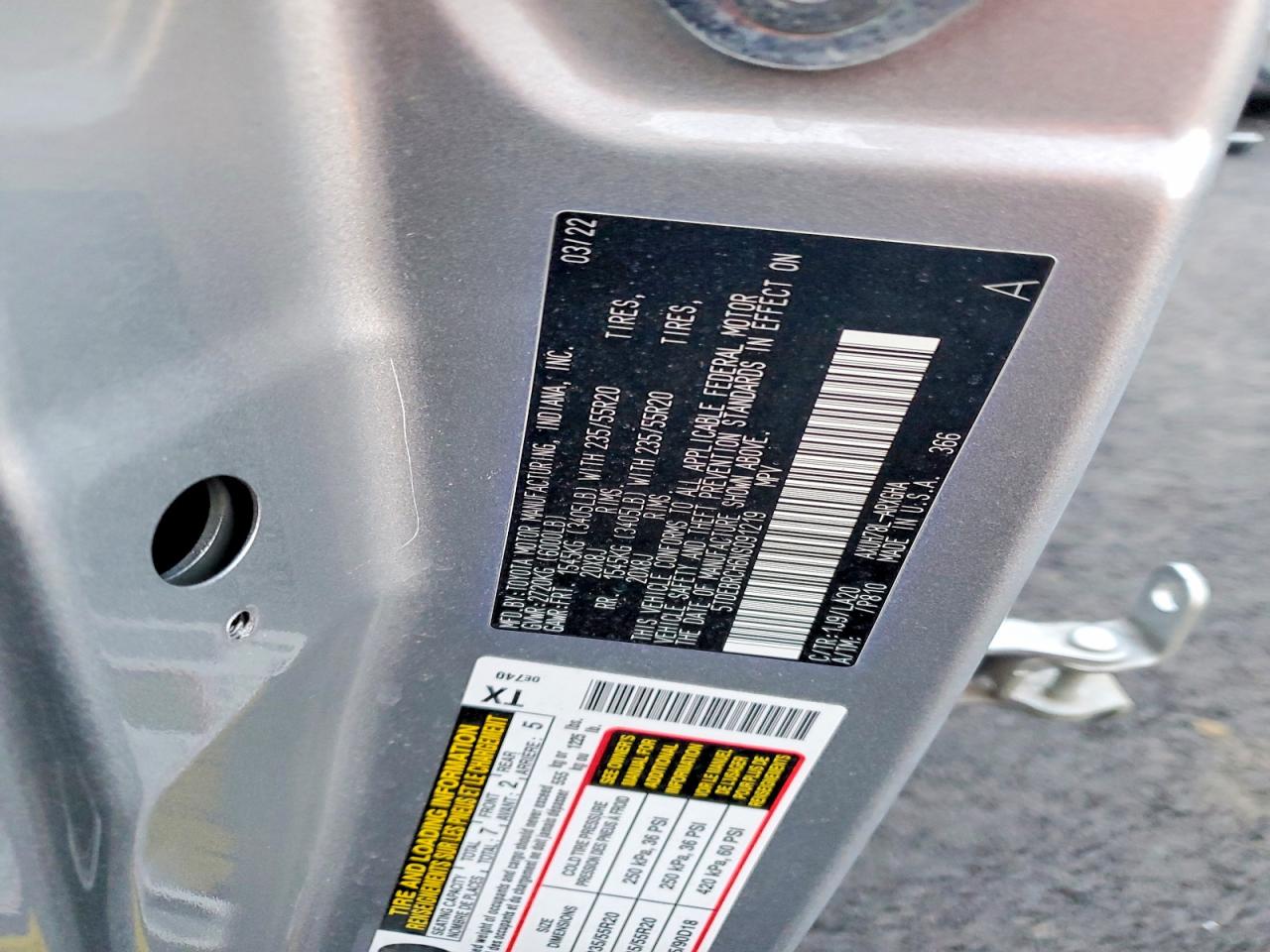 2022 TOYOTA HIGHLANDER HYBRID PLATINUM photo 14