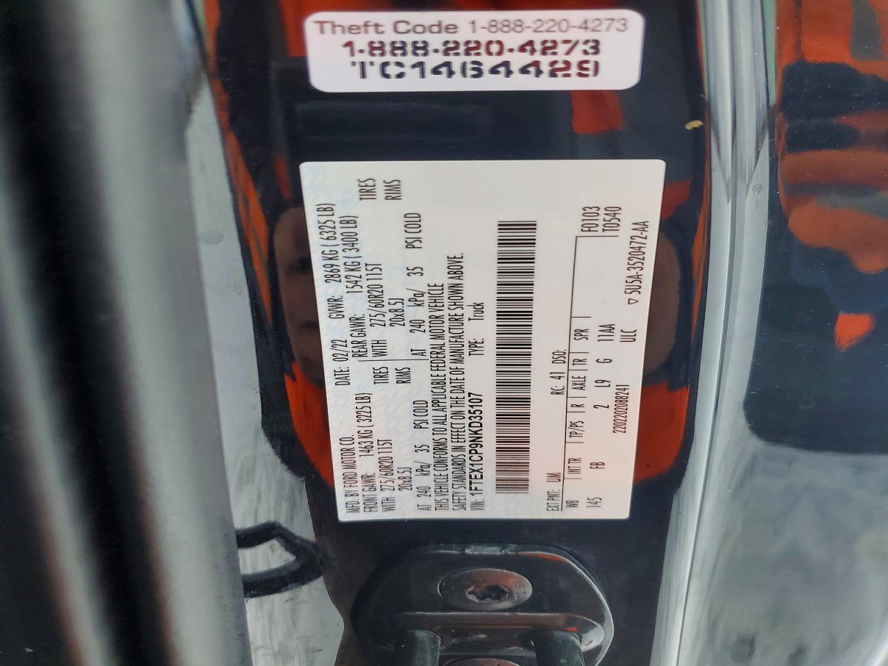 2022 FORD F150 SUPER CAB photo 12