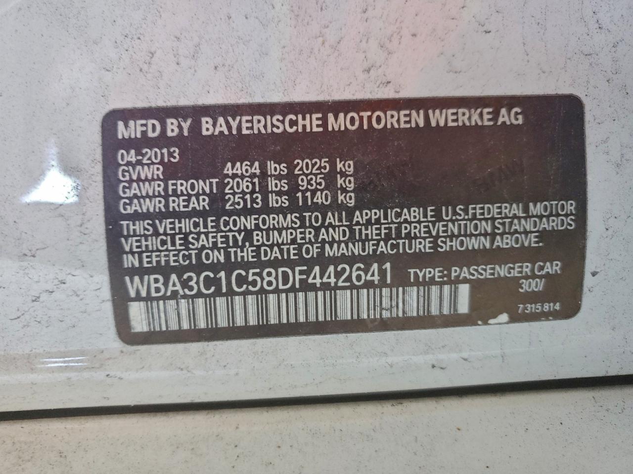 2013 BMW 328 I SULEV photo 13