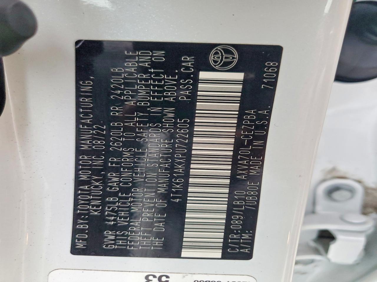 2023 TOYOTA CAMRY XSE photo 34