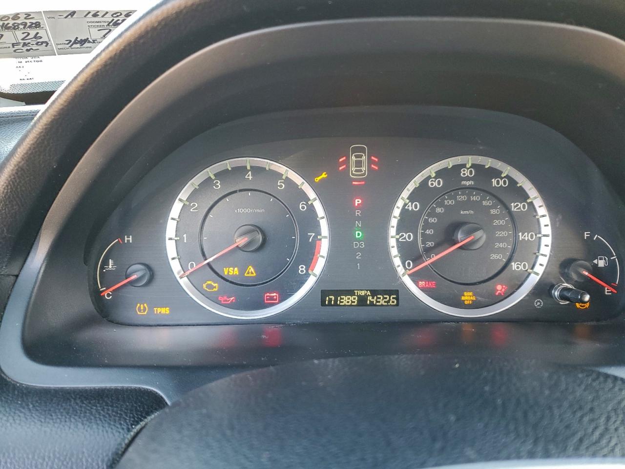 2010 HONDA ACCORD EXL photo 9