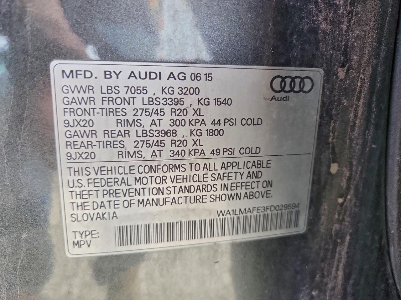 2015 AUDI Q7 TDI PREMIUM PLUS photo 23