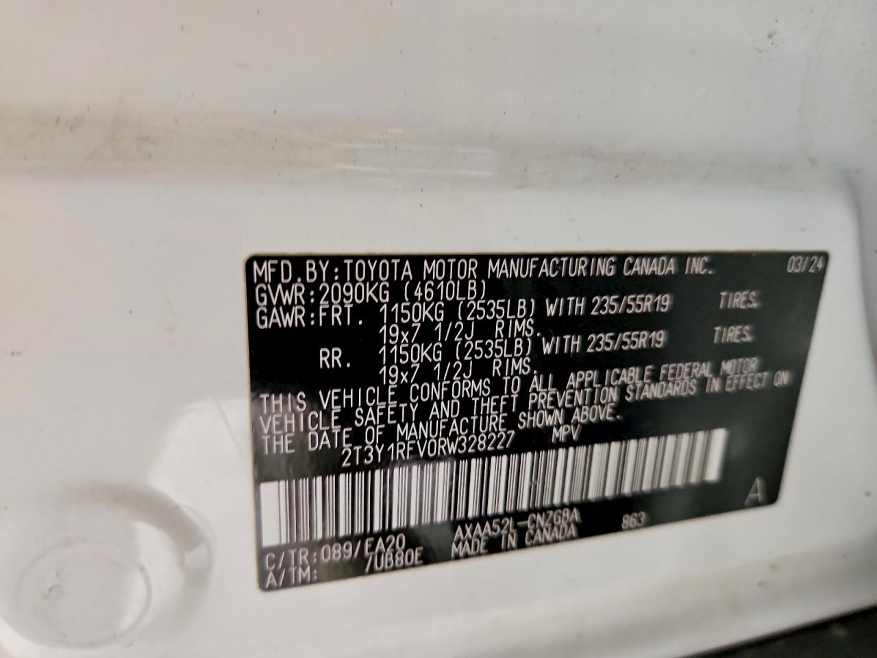 2024 TOYOTA RAV4 LIMITED photo 12