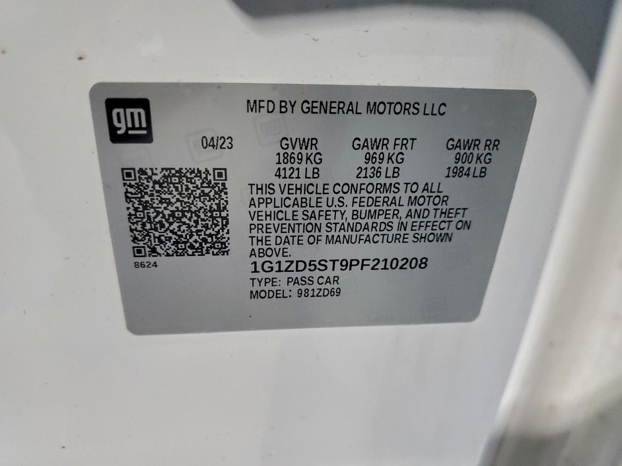 2023 CHEVROLET MALIBU LT photo 12