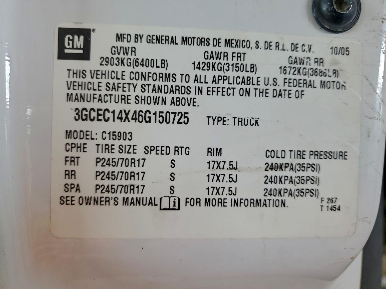 2006 CHEVROLET SILVERADO C1500 photo 12