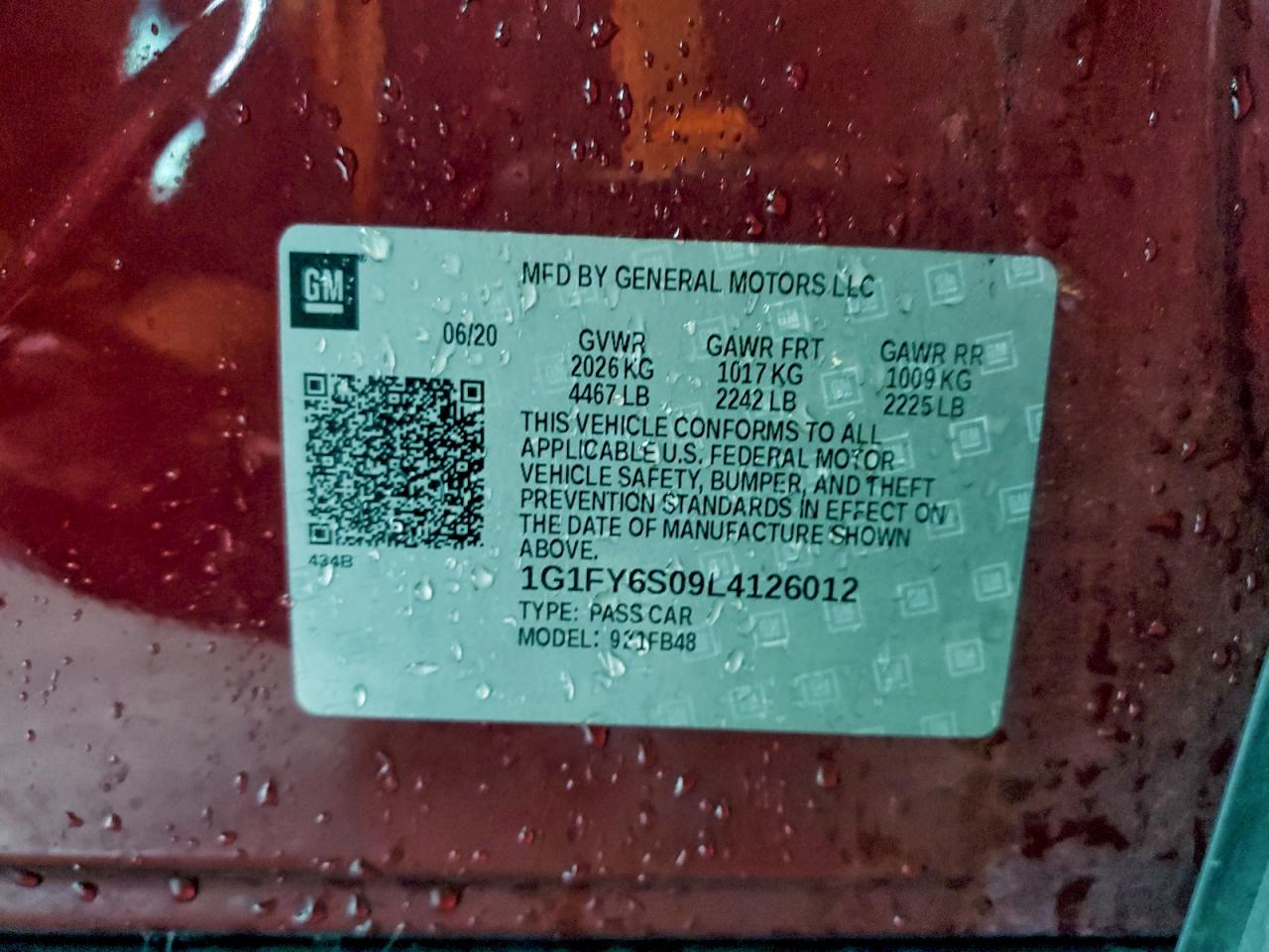 2020 CHEVROLET BOLT EV LT photo 12
