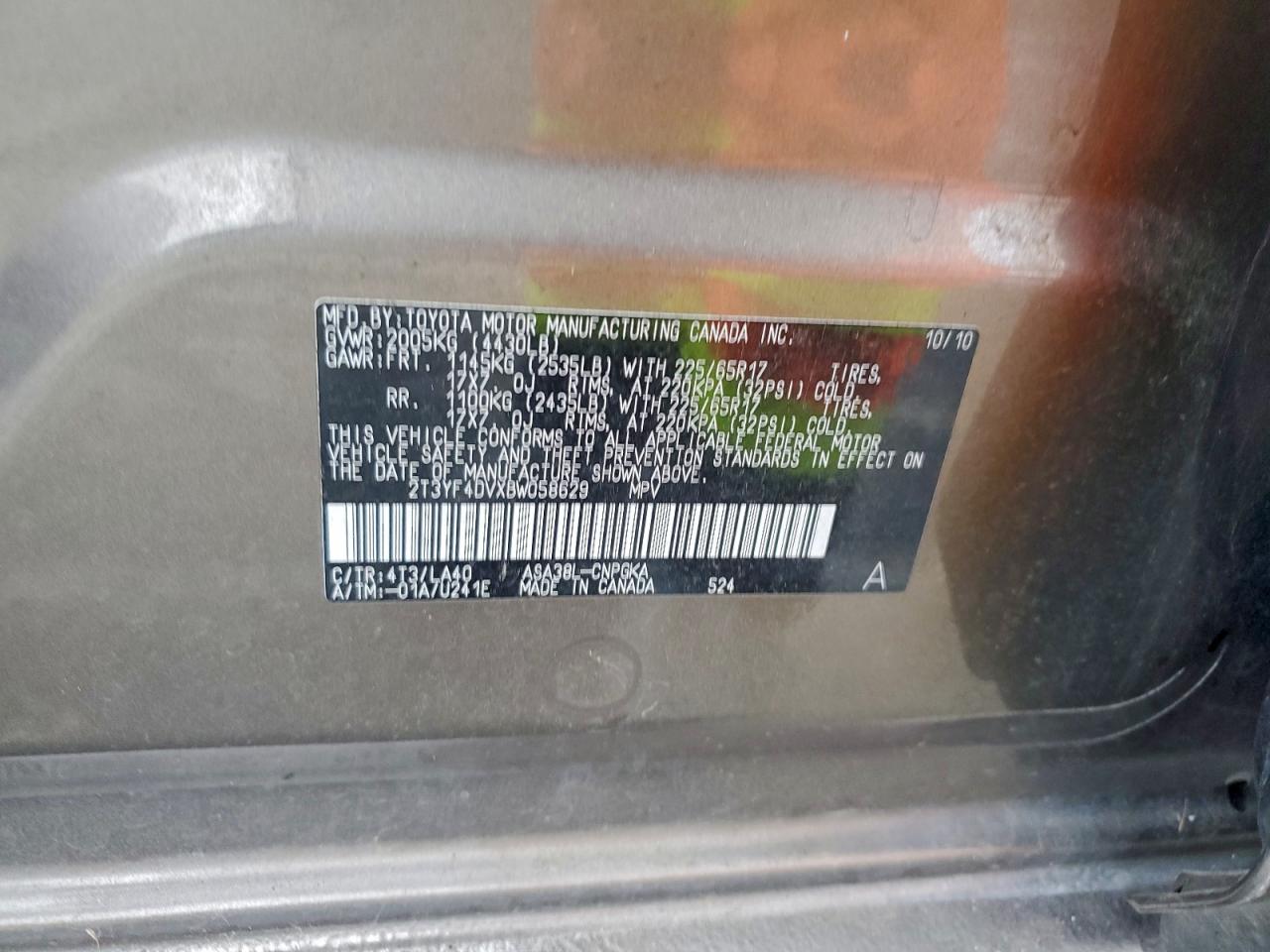 2011 TOYOTA RAV4 LIMITED photo 13