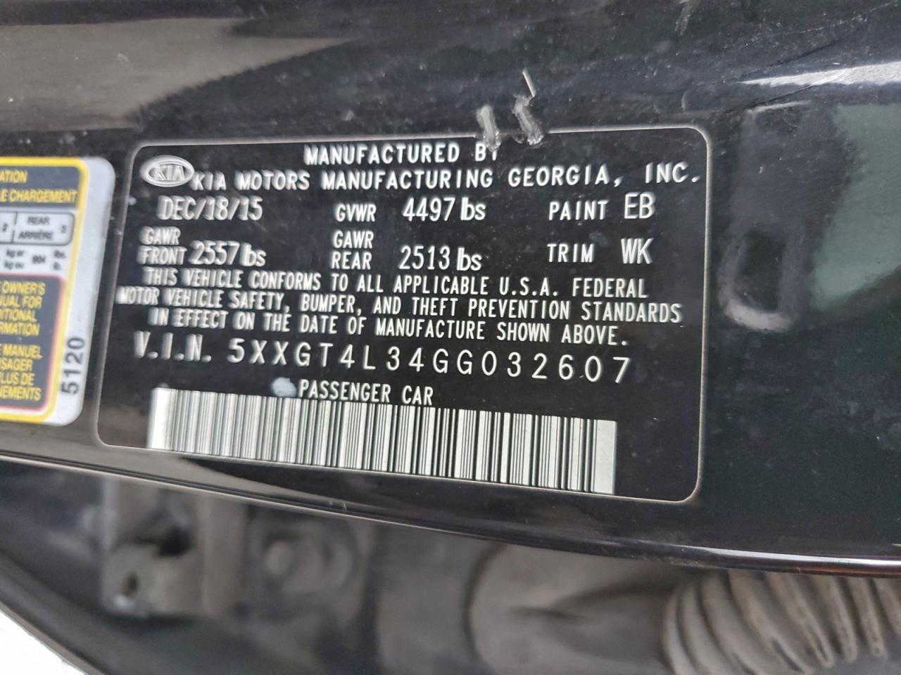 2016 KIA OPTIMA LX photo 12