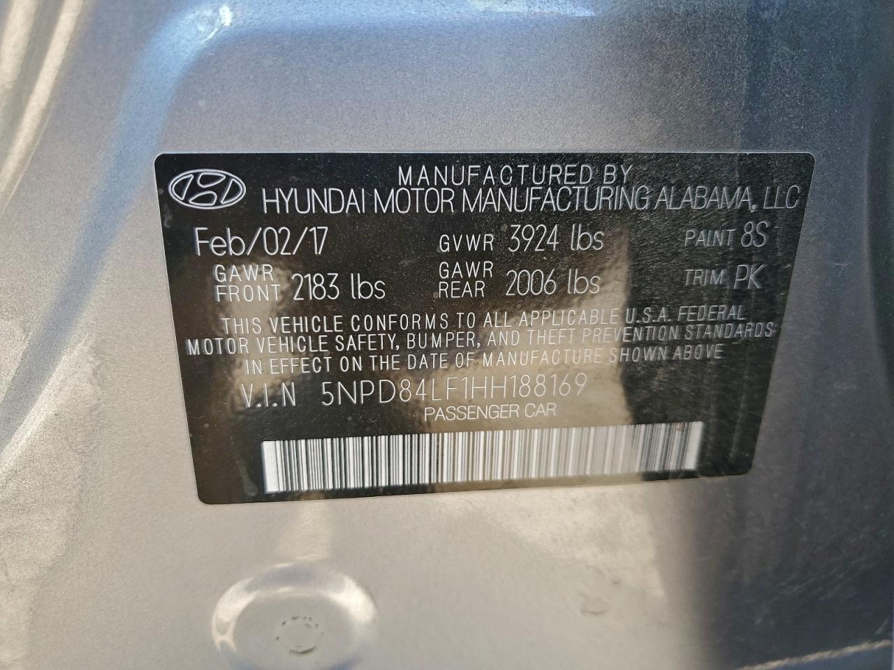 2017 HYUNDAI ELANTRA SE photo 12