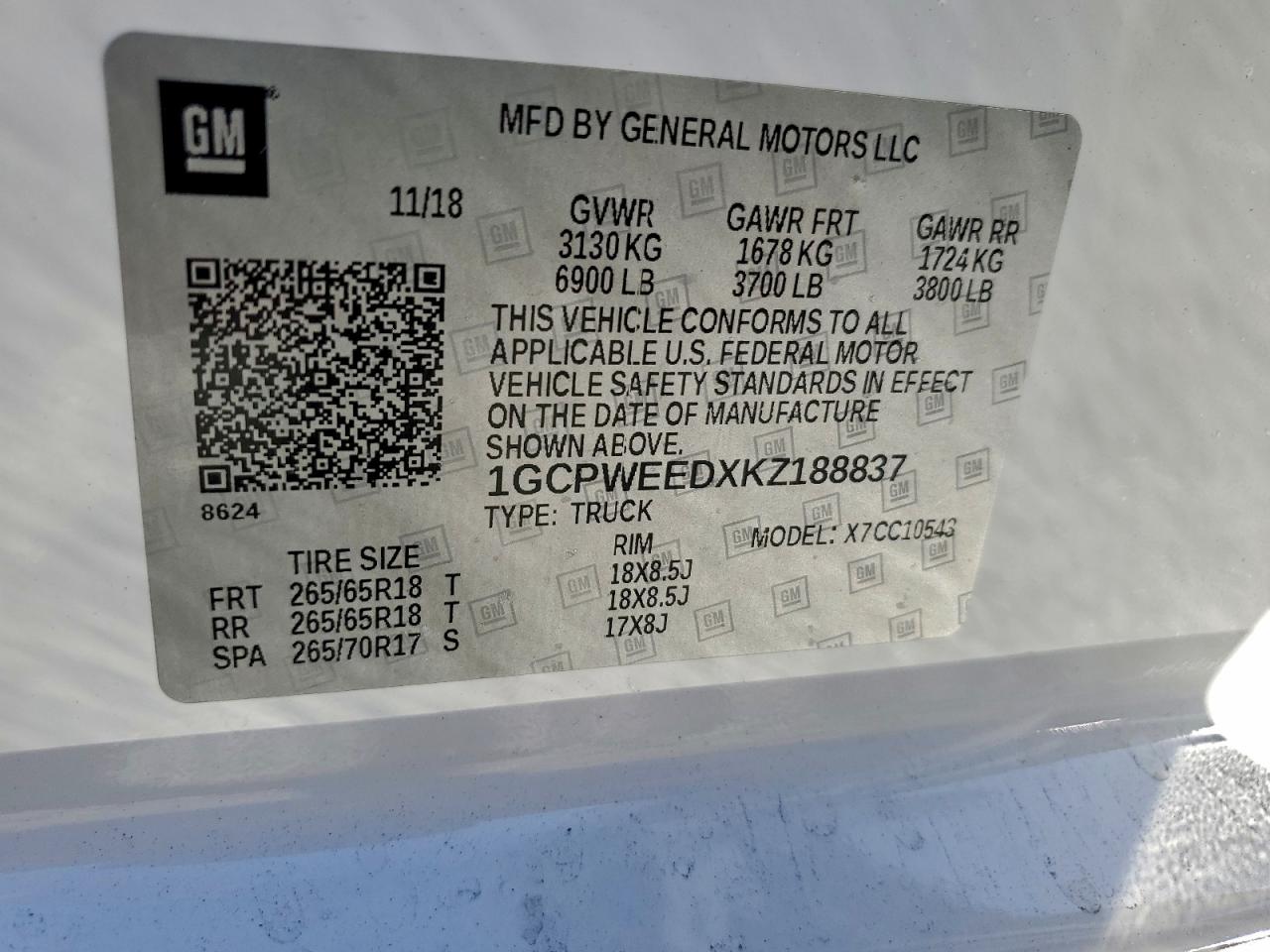 2019 CHEVROLET SILVERADO C1500 LTZ photo 12