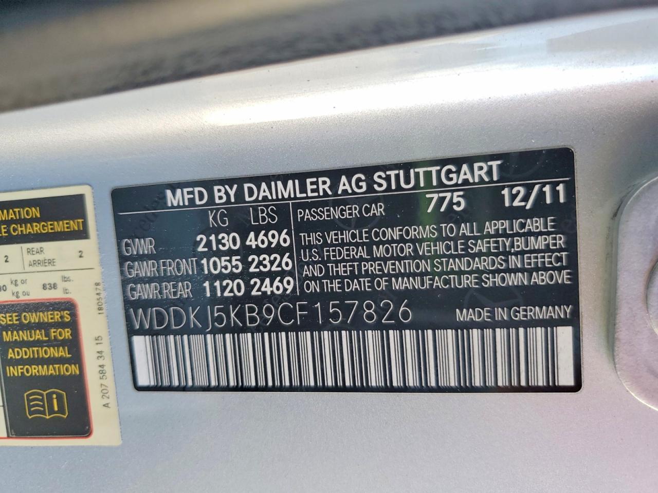 2012 MERCEDES-BENZ E 350 photo 34