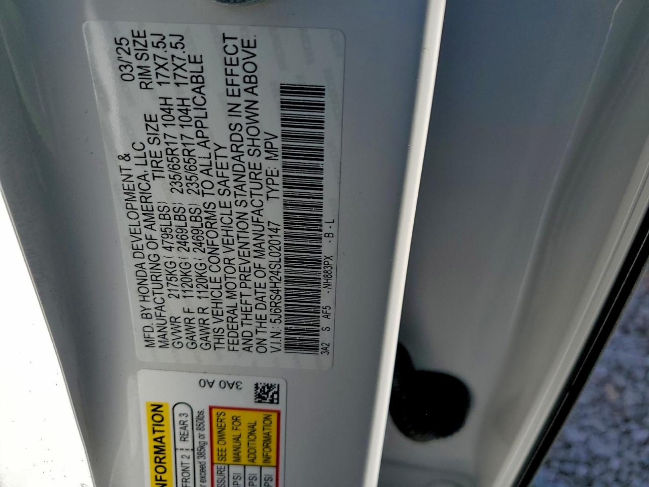 2025 HONDA CR-V LX photo 13