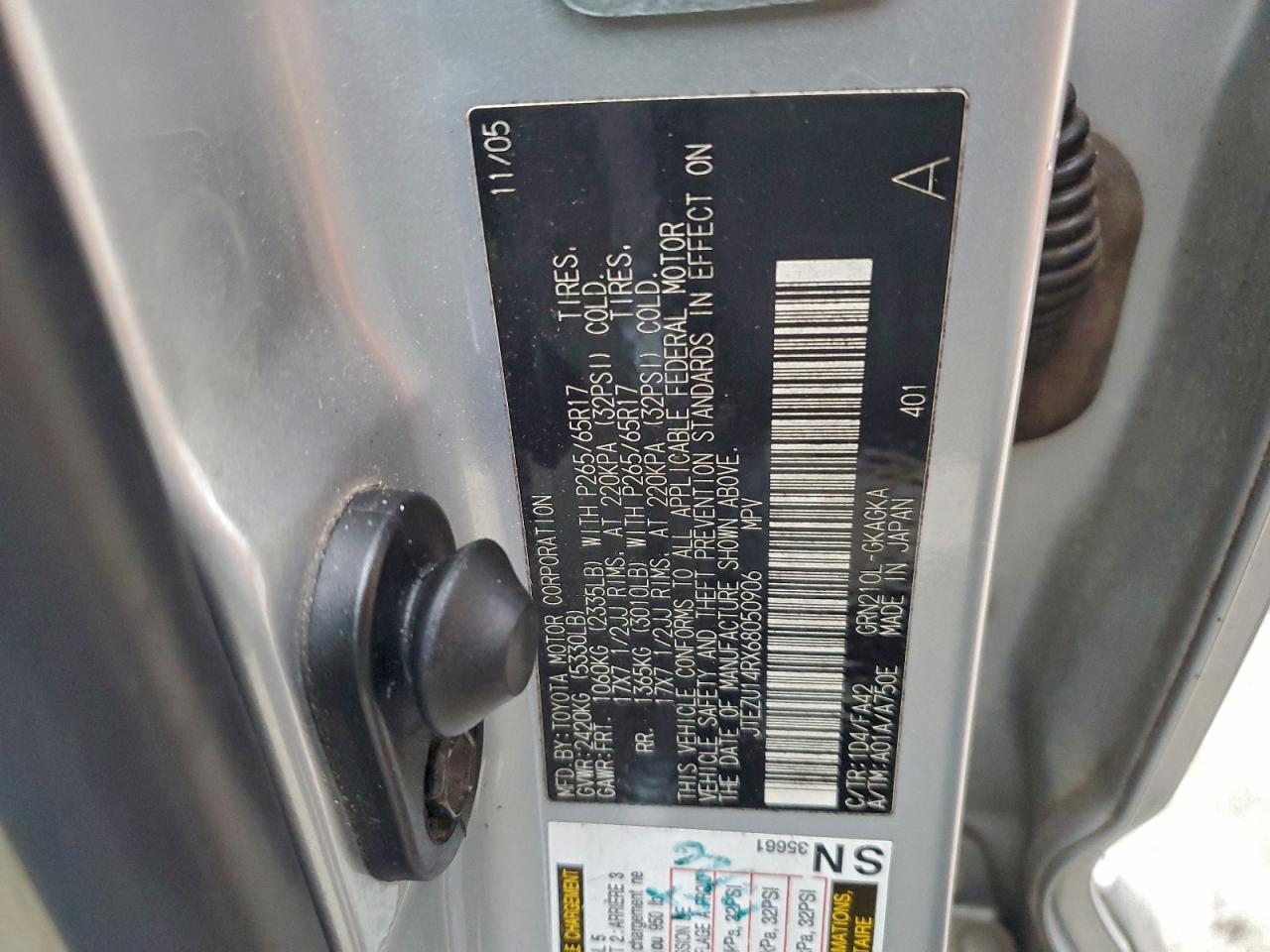 2006 TOYOTA 4RUNNER SR5 photo 14